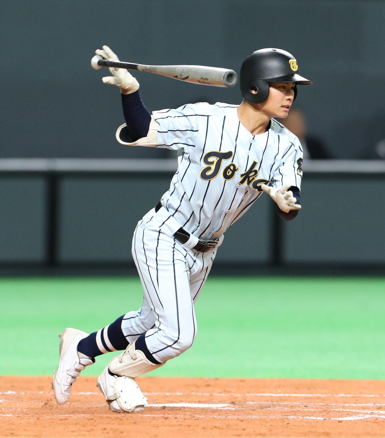 酪農学園大とわの森三愛対東海大札幌　3回裏東海大札幌1死三塁、伊藤は先制となる右前適時打を放つ（撮影・佐藤翔太）