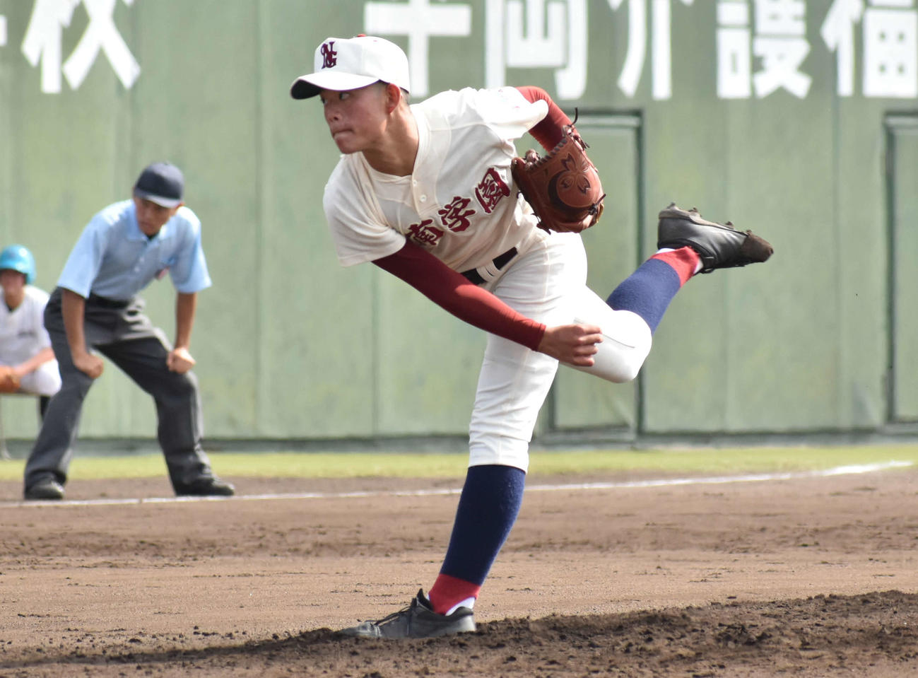 有田工対日南学園　先発する日南学園・杉本（撮影・只松憲）
