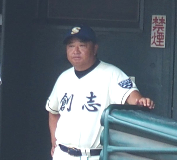 創志学園・門馬敬治監督（2023年7月撮影）