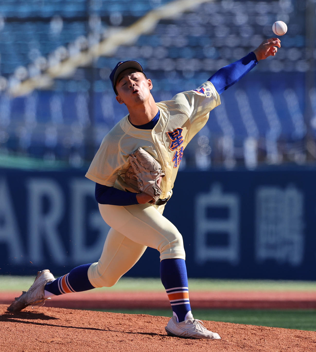 星稜対作新学院　星稜先発の佐宗（撮影・野上伸悟）