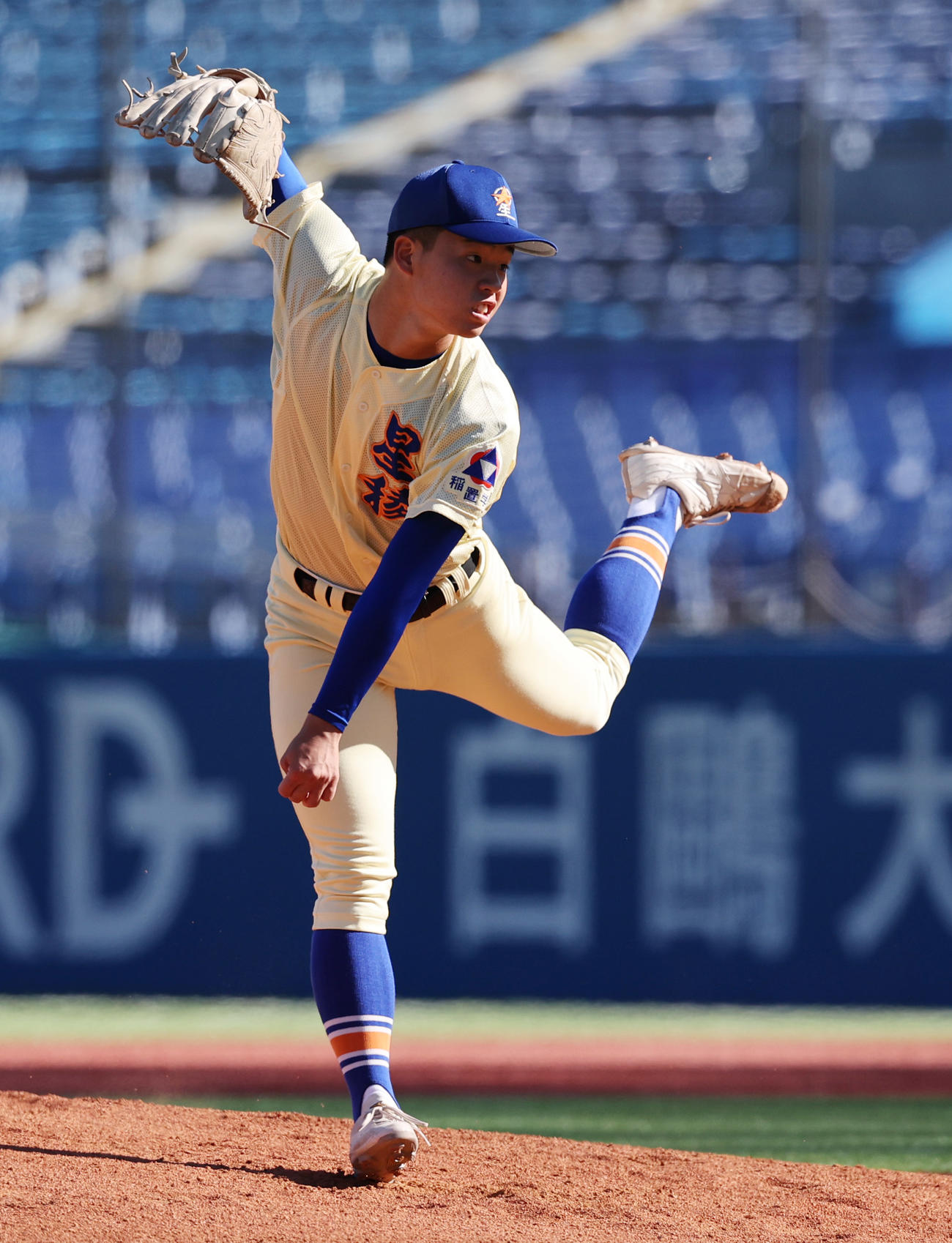 星稜対作新学院　星稜先発の佐宗（撮影・野上伸悟）