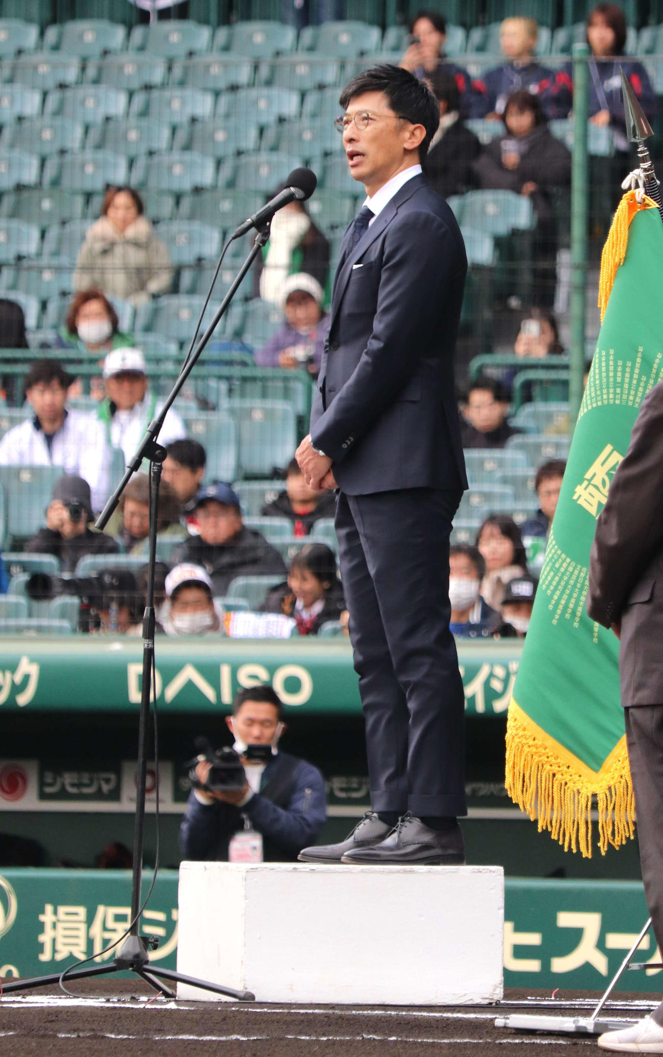「あの夏を取り戻せ　全国元高校球児大会」開会式であいさつを述べた、矢野燿大氏