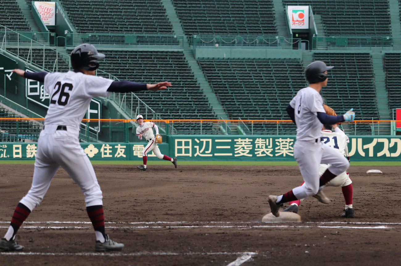 関大北陽OB対倉吉東OBの試合が行われた、「あの夏を取り戻せ　全国元高校球児大会」での第2試合