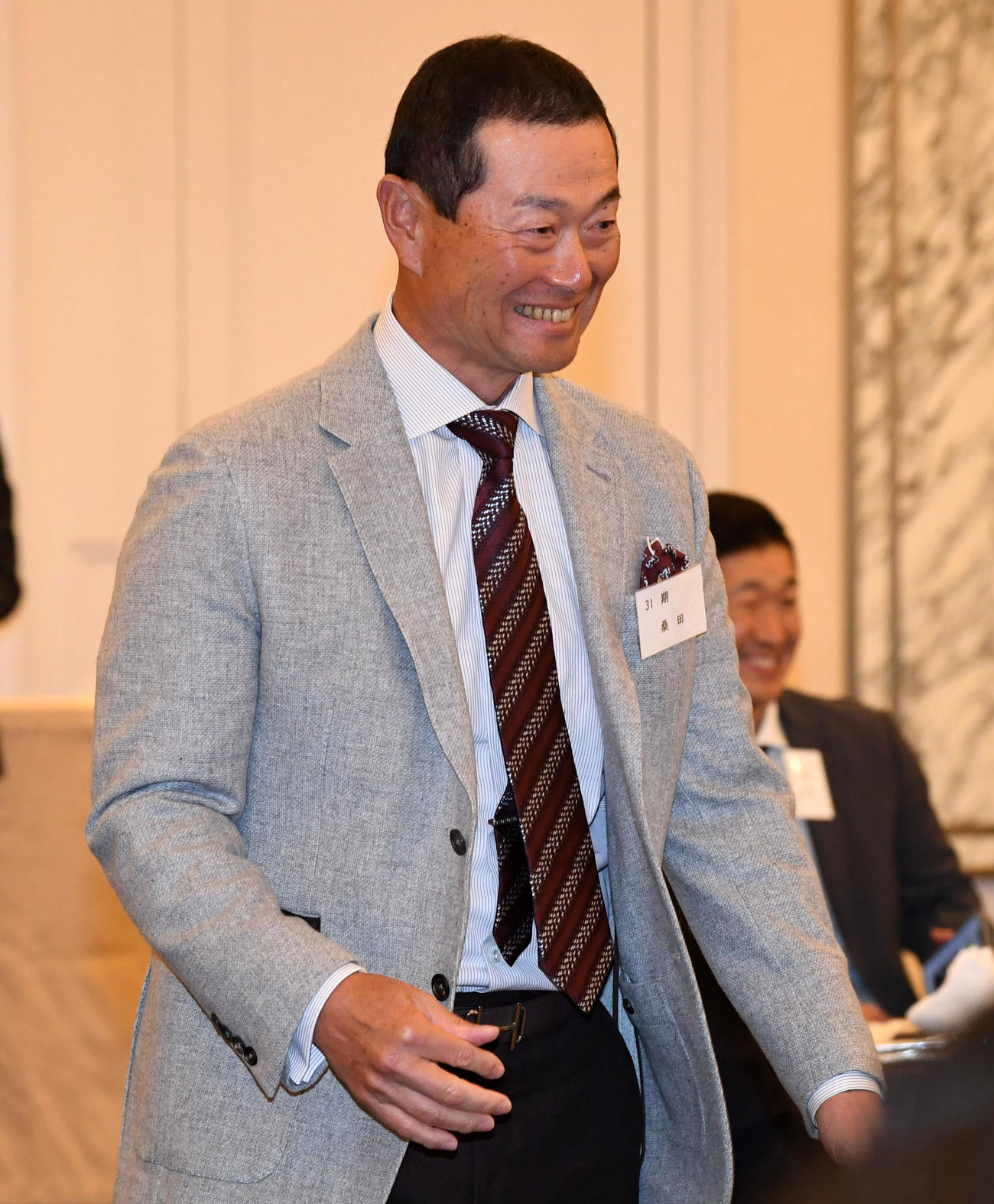 PL学園硬式野球部OB会に出席した巨人桑田真澄2軍監督（撮影・前岡正明）