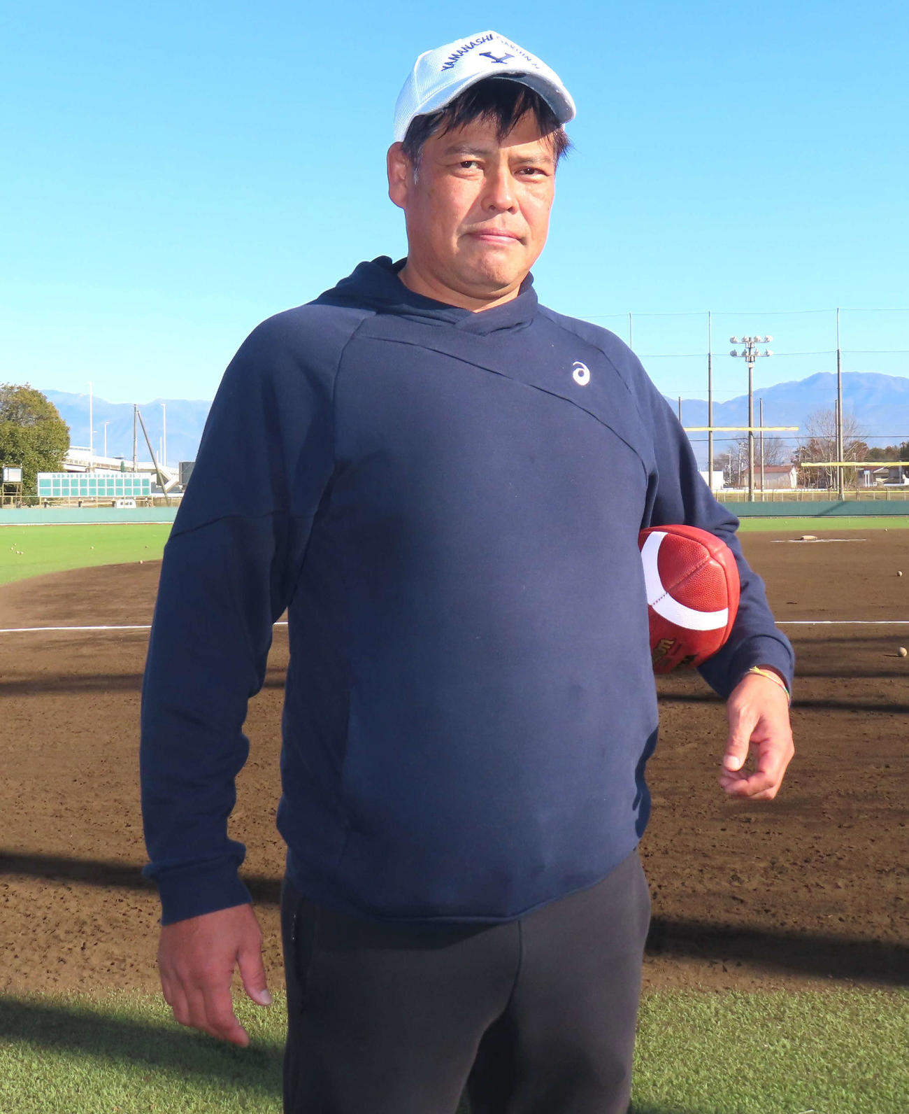 元ラグビー選手の中原正義さん（撮影・佐瀬百合子）