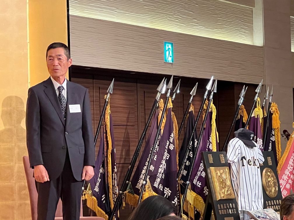 帝京・前田三夫元監督の勇退パーティーが行われた（撮影・金子真仁）