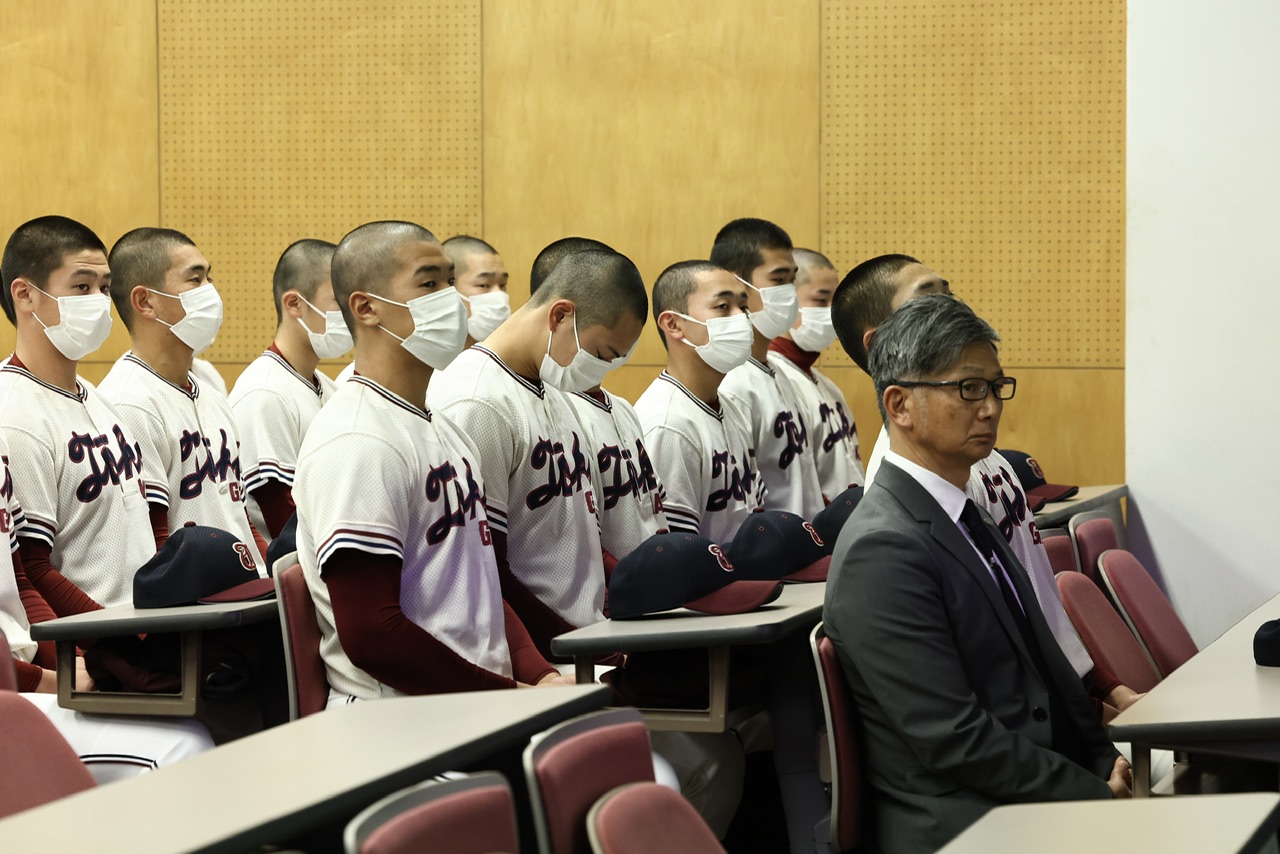 センバツ出場校から漏れ、補欠校となる桐光学園（撮影・河田真司）