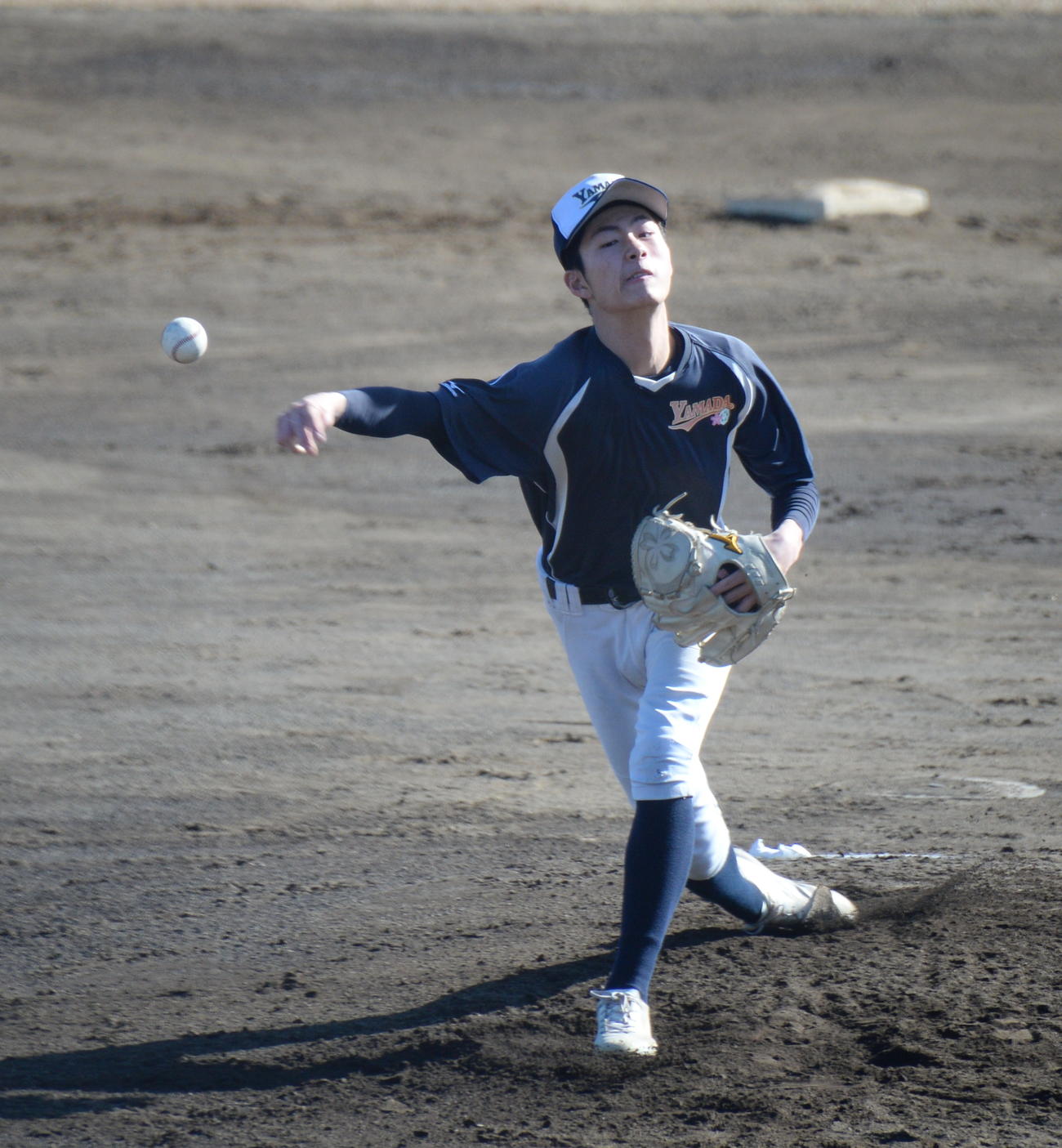 シート打撃に登板した菊池統