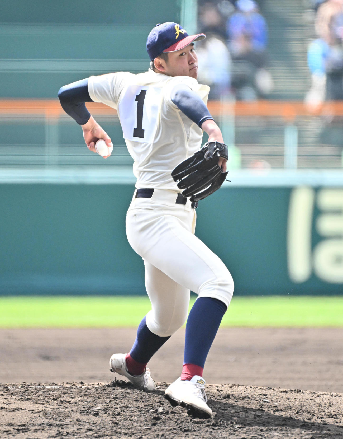 八戸学院光星対関東第一　八戸学院光星先発の洗平比呂（撮影・石井愛子）