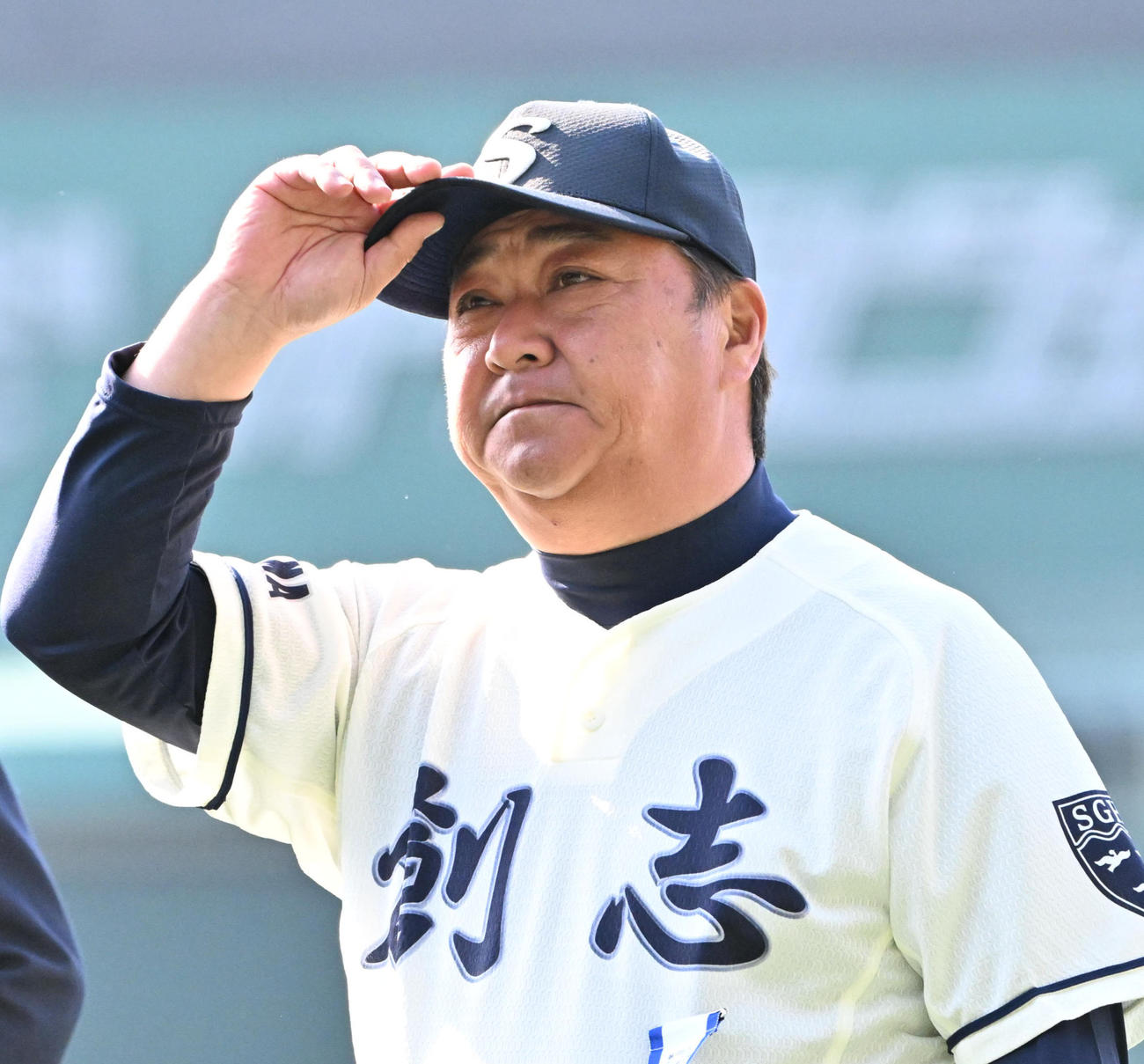 創志学園対別海　創志学園・門馬敬治監督（撮影・石井愛子）