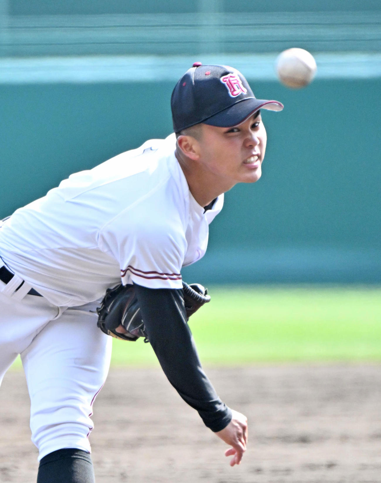 広陵対高知　完投勝利をした広陵・高尾響（撮影・石井愛子）