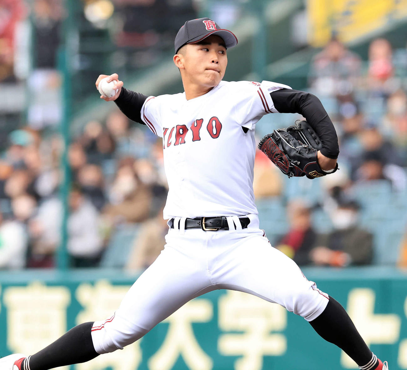力投する広陵・高尾（撮影・浅見桂子）