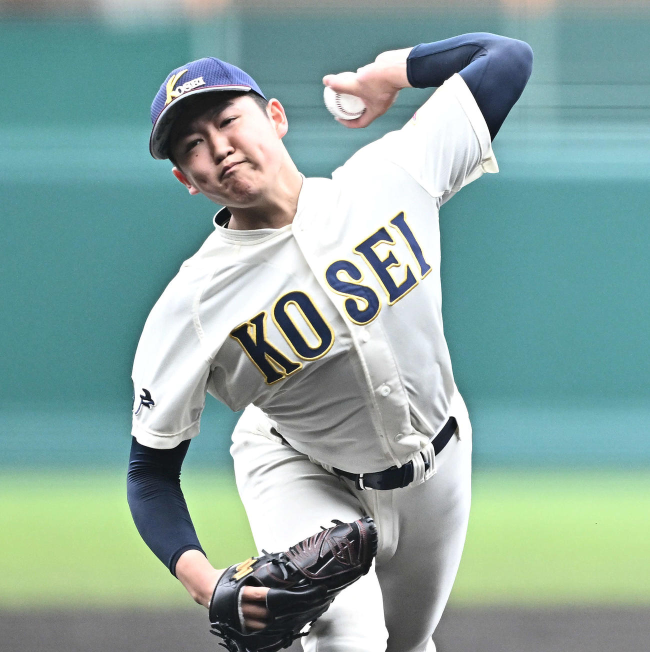 八戸学院光星対星稜　八戸学院光星先発の洗平（撮影・滝沢徹郎）