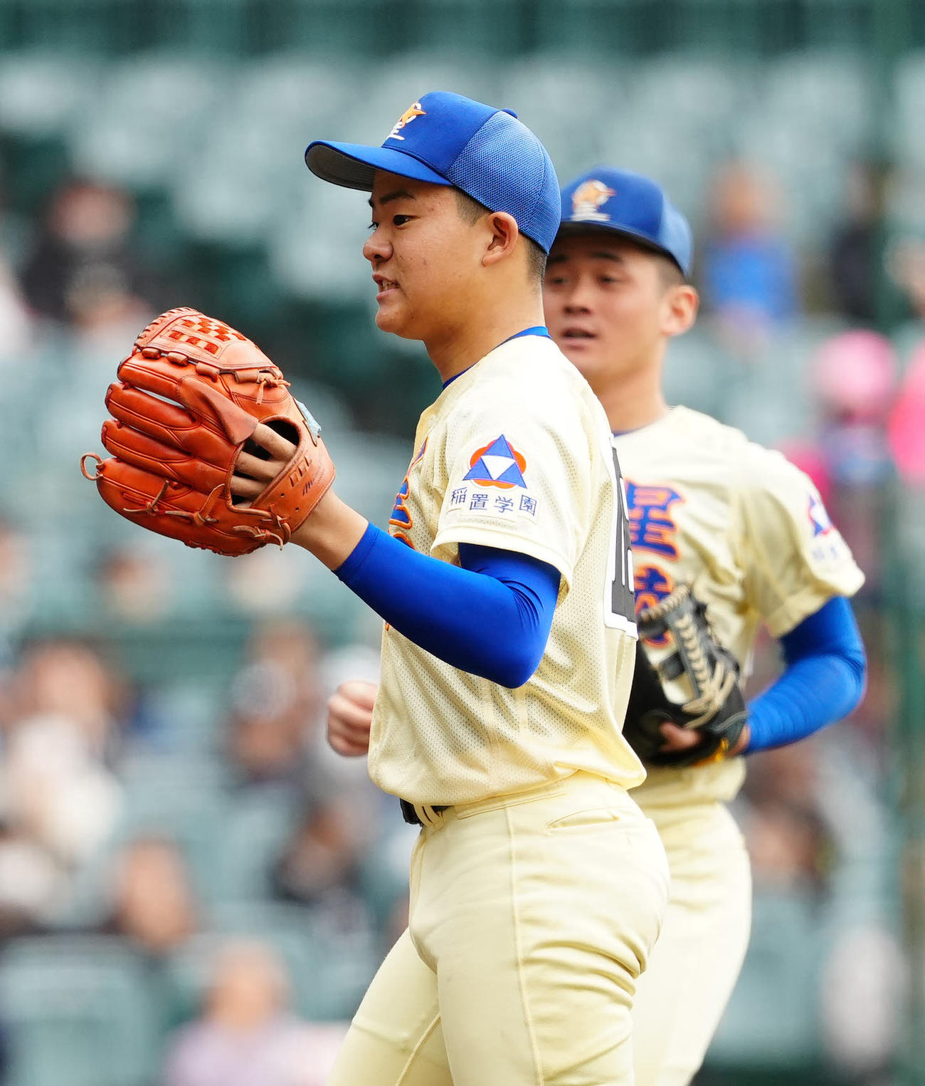 星稜対阿南光　2安打完封勝利を挙げた星稜先発の戸田（撮影・江口和貴）