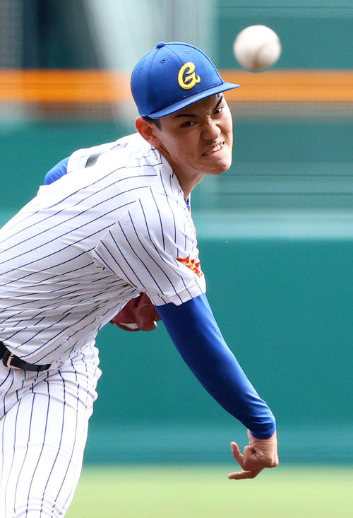 センバツ】“ロッテ佐々木朗希フォーム”中央学院・蔵並龍之介が初登板