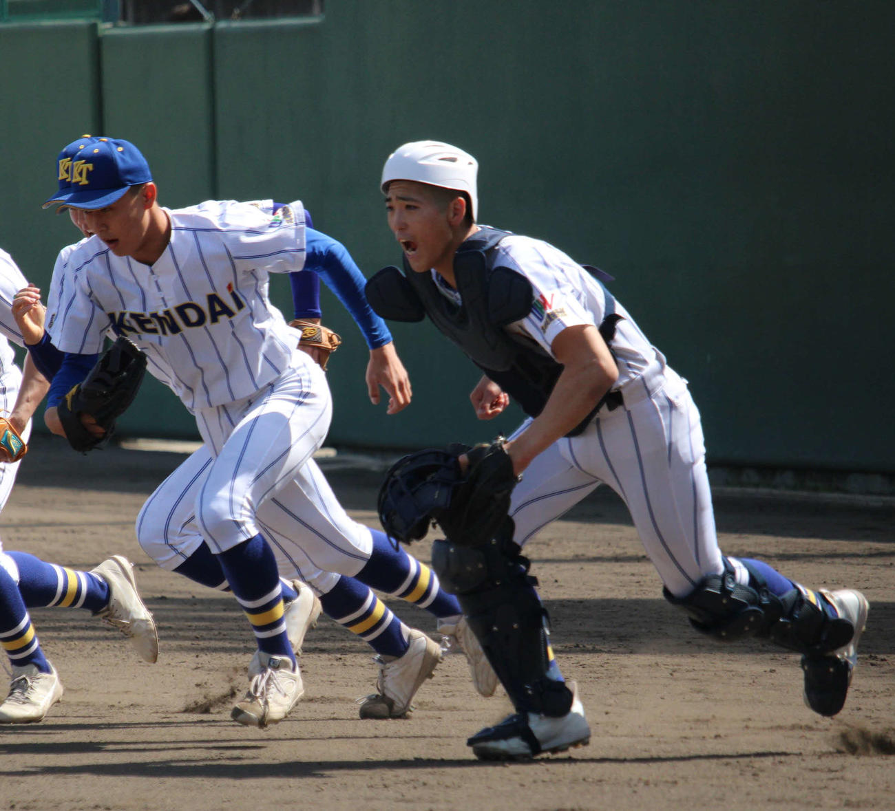 センバツ後初の公式戦に臨んだ高崎健康福祉大高崎・金井俐樹（撮影・金子真仁）