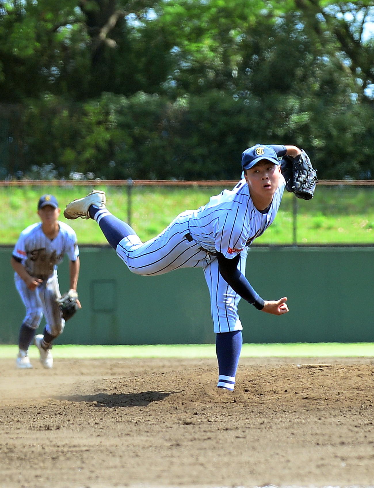 東海大静岡翔洋対浜松工　2失点完投の東海大静岡翔洋・入江（撮影・前田和哉）