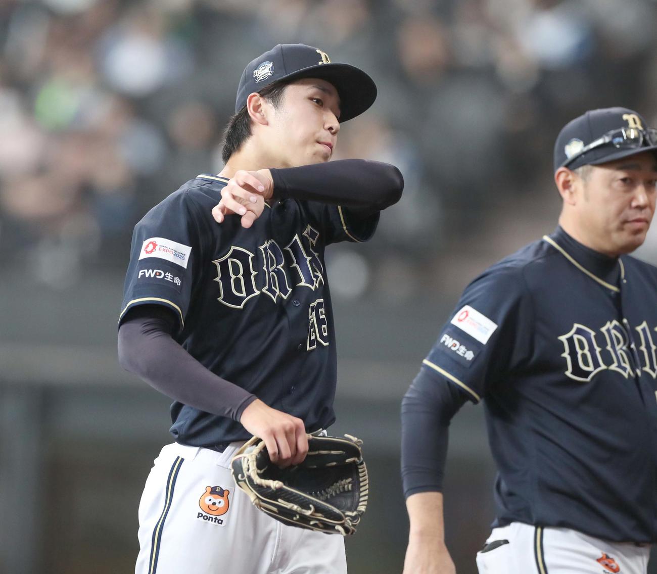 28日、日本ハム戦に先発したオリックス斎藤響介（撮影・黒川智章）