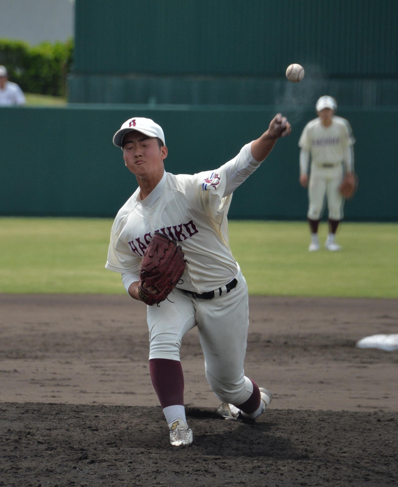 八戸対青森北　先発した八戸・工藤は5安打10奪三振1失点の内容で公式戦初完投（撮影・濱本神威）