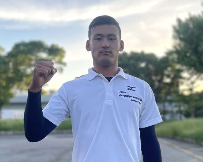 大商大の吉岡耶翔主将（4年＝奈良大付）