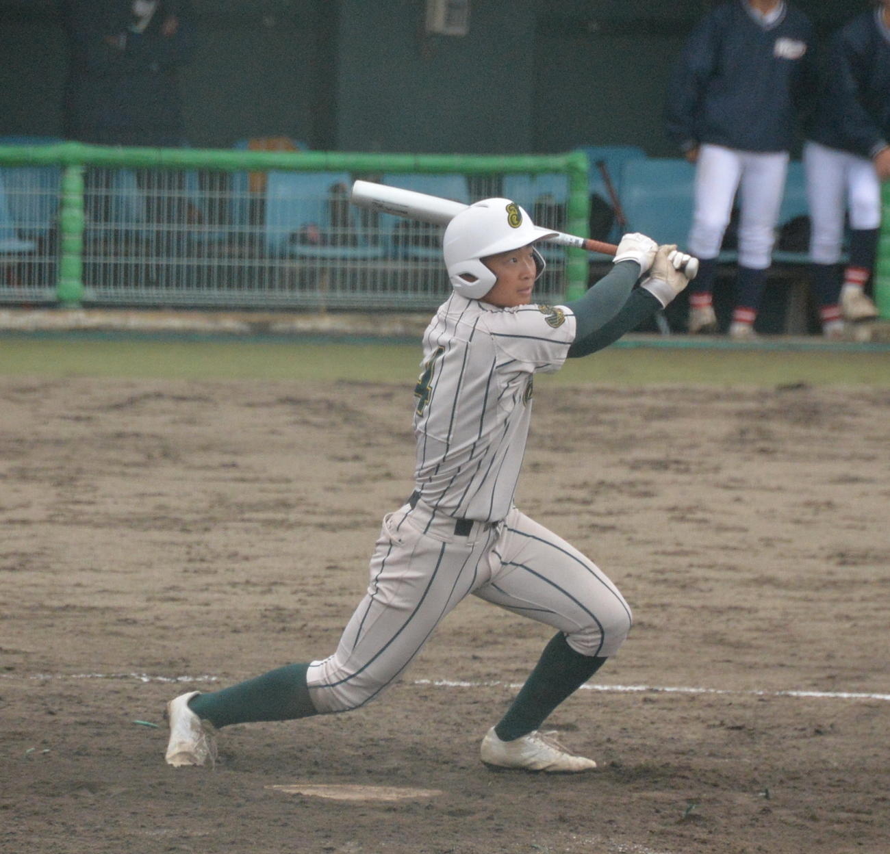 鶴岡東対新庄東　チーム最多5打点を挙げた7番酒井（撮影・濱本神威）