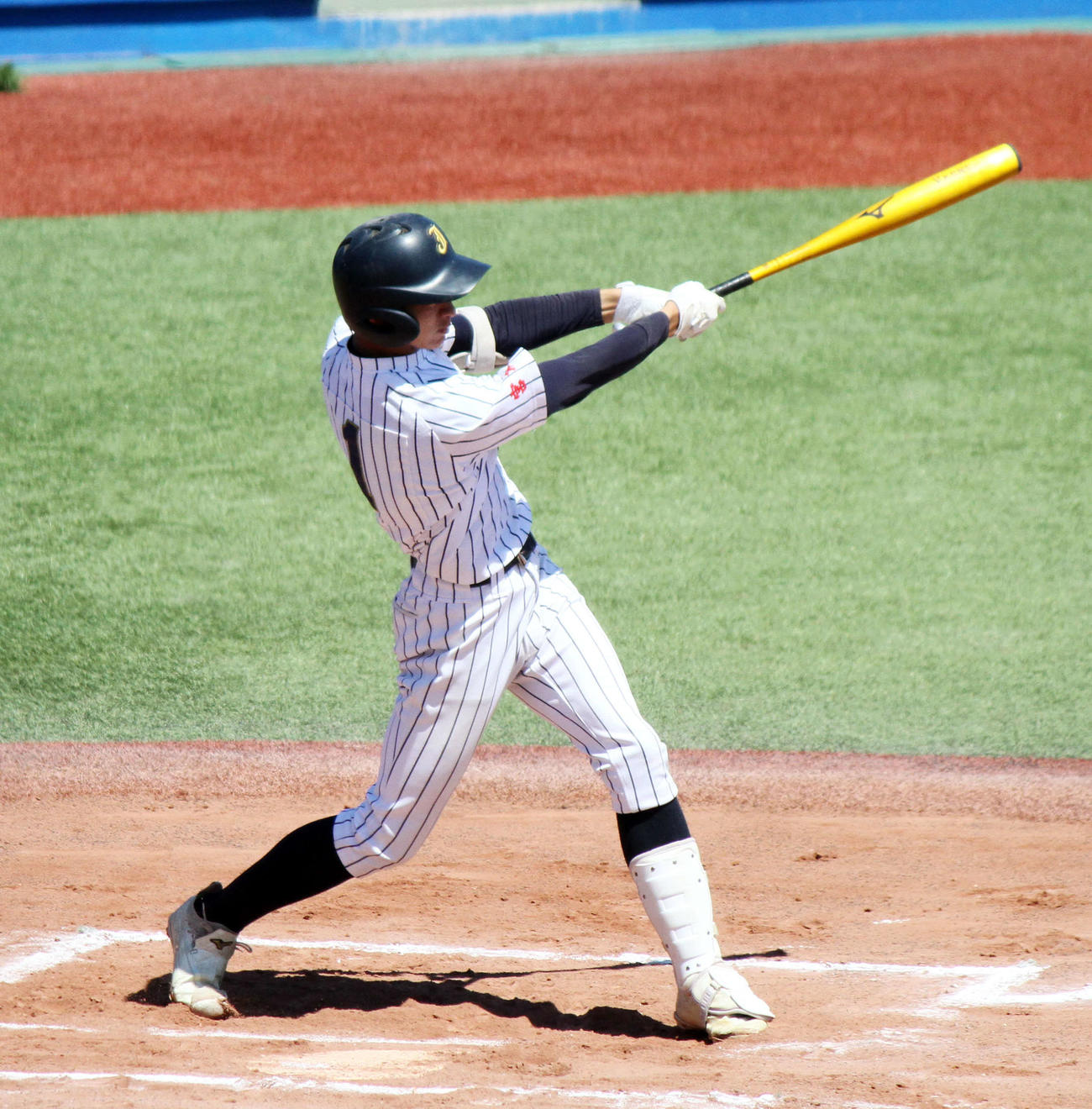 仙台城南対東北学院榴ケ岡　2安打4打点の仙台城南・小塚（撮影・木村有優）