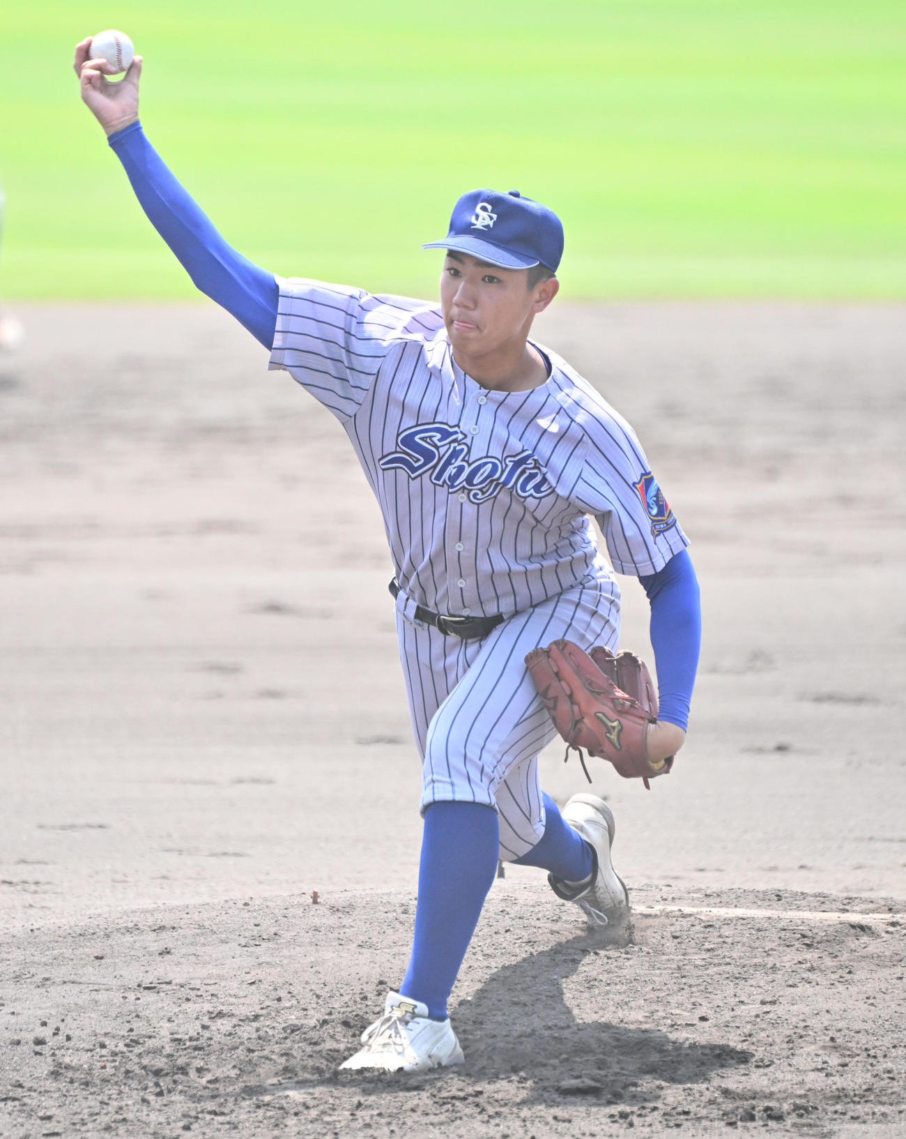 大院対須磨　須磨先発の槙野遥斗（撮影・石井愛子）