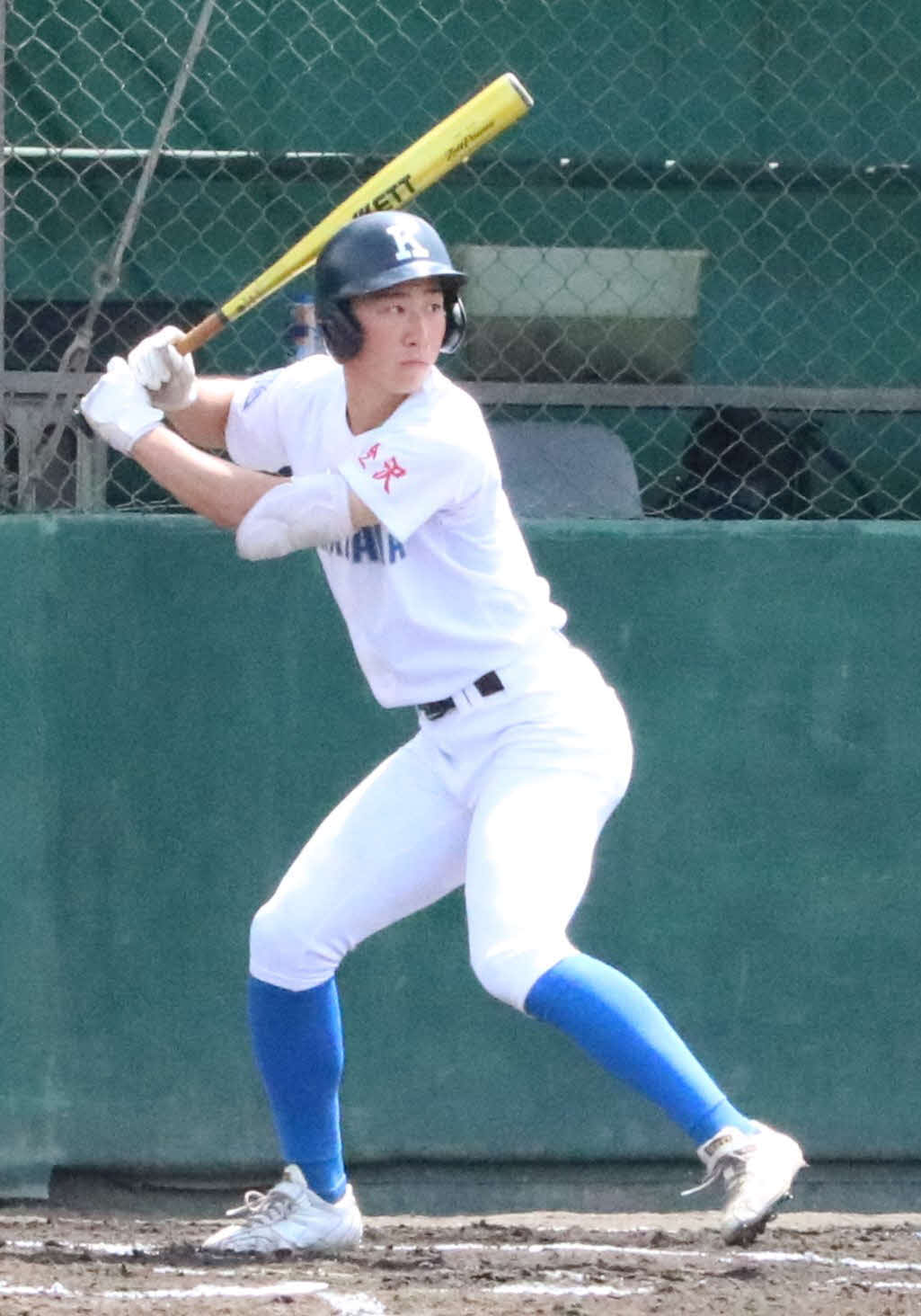 東播磨との練習試合に出場した金沢の斎藤大翔