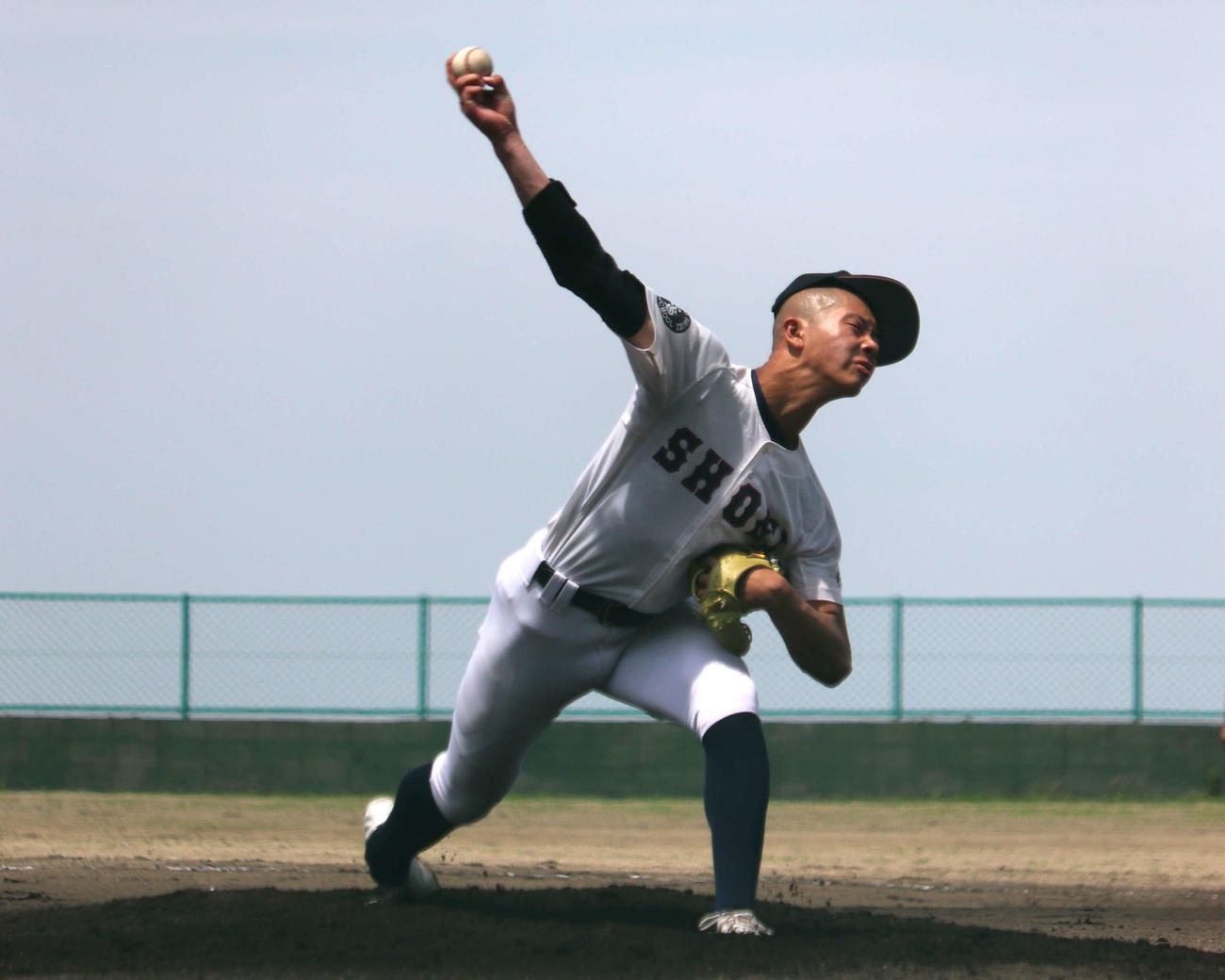 京都翔英の塩貝投手