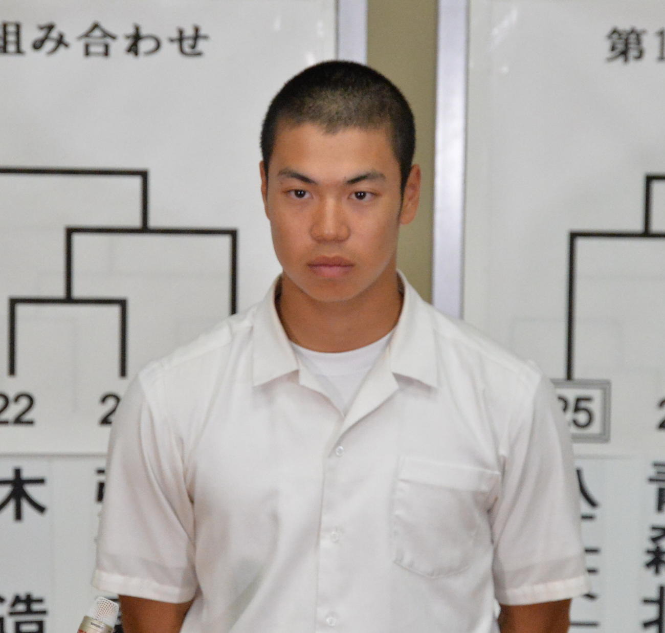 同校初の夏3連覇を狙う八戸学院光星・砂子田主将（撮影・濱本神威）
