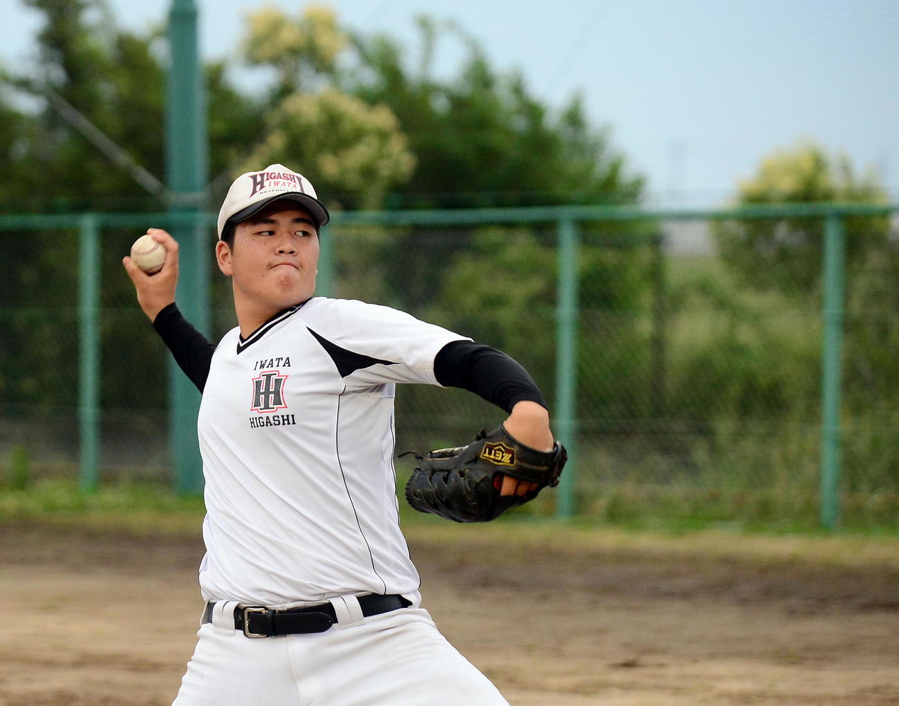 チームを勝利に導く好投を誓う磐田東・寺田