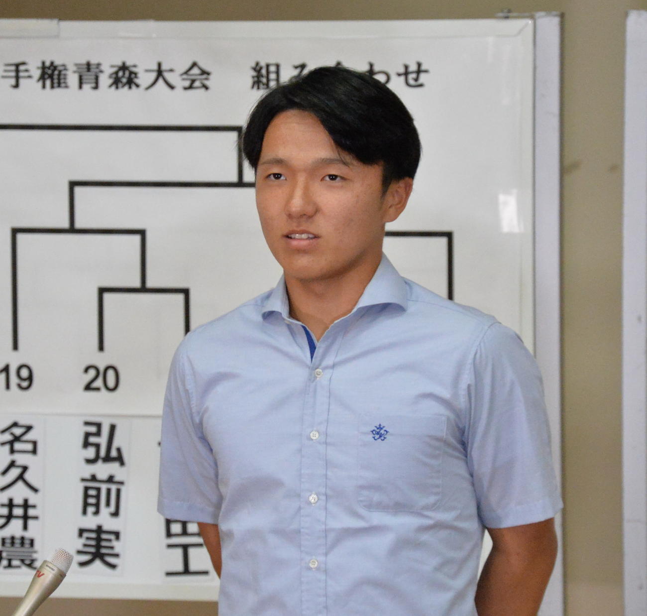 2季連続の甲子園出場へ意気込む青森山田・橋場主将（撮影・濱本神威）