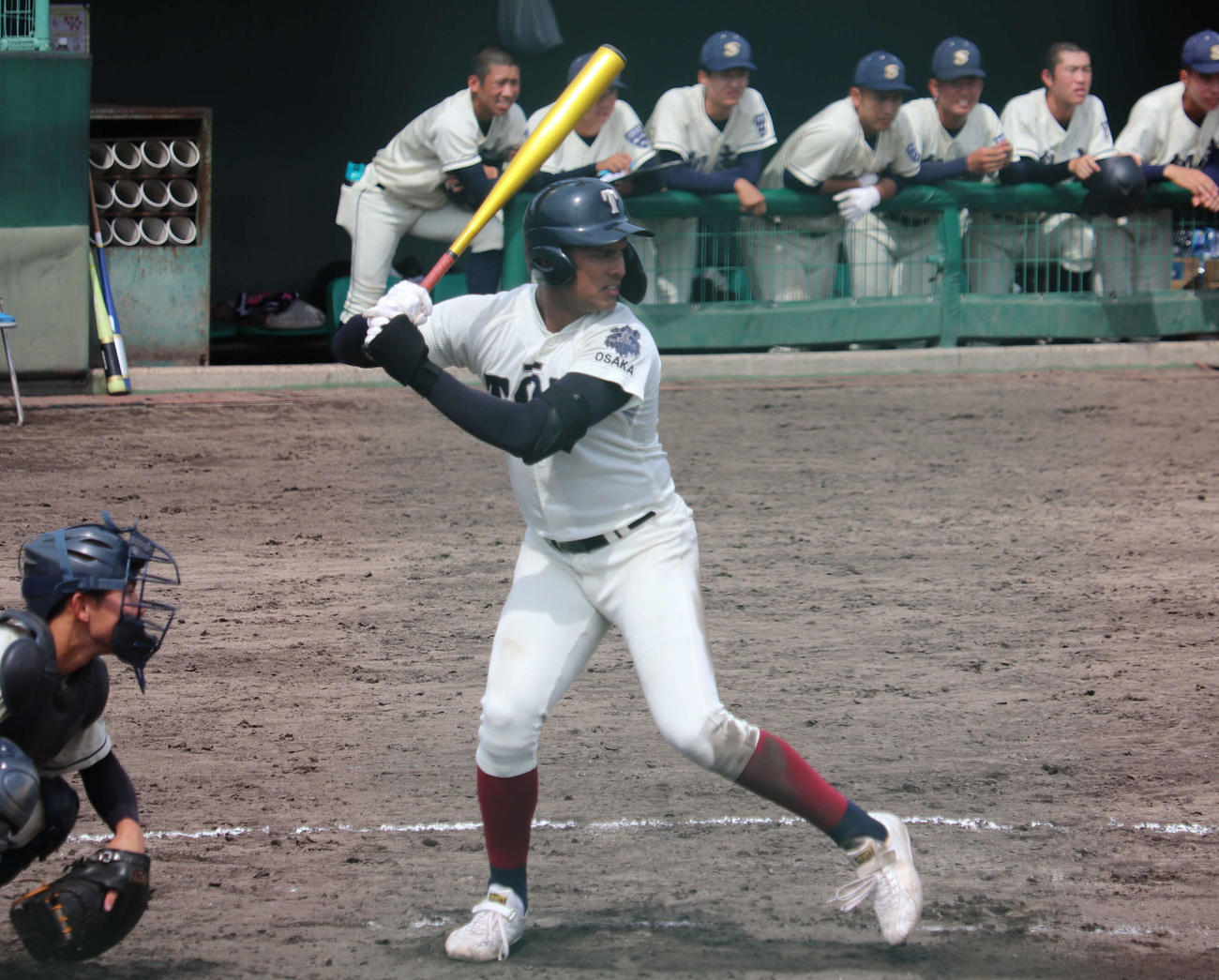 創志学園との練習試合に出場した、大阪桐蔭・ラマル・ギービン・ラタナヤケ内野手（3年）