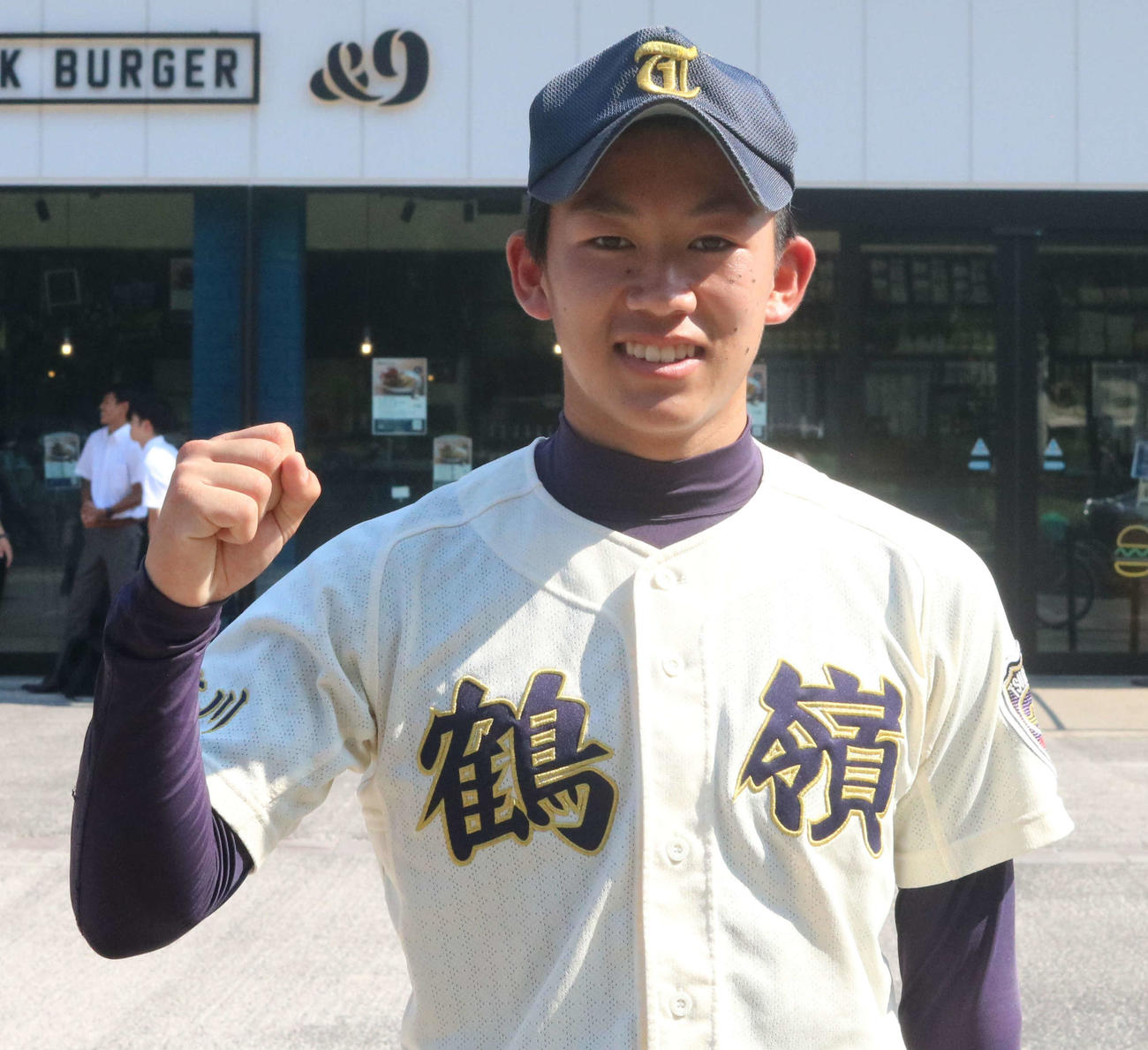 夏の大会に向け意気込む鶴嶺・上川（撮影・深田雄智）