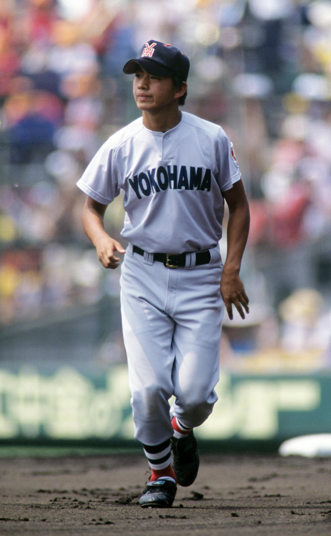 横浜高校時代の山野井成仁さん（1998年8月撮影）