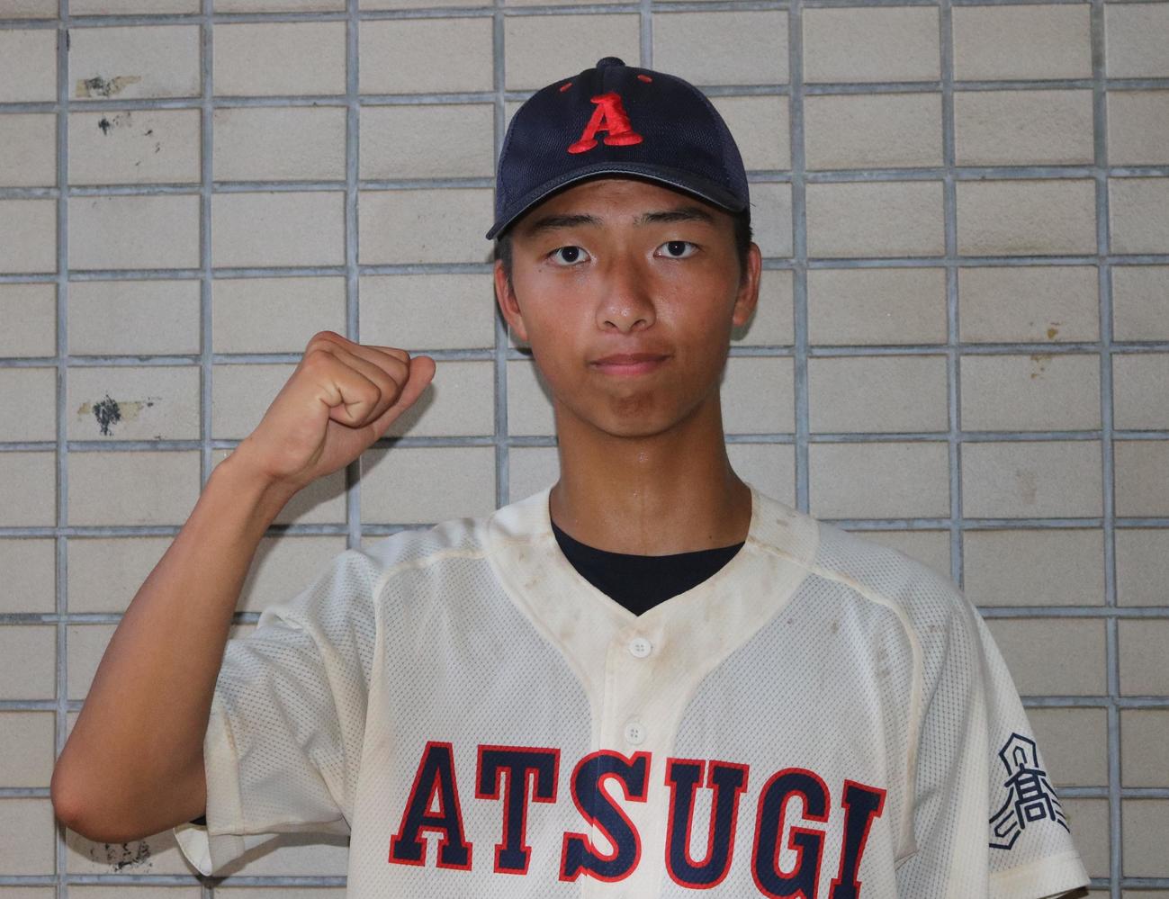 厚木対生田　2番手で登板した厚木・井ノ川投手（撮影・深田雄智）