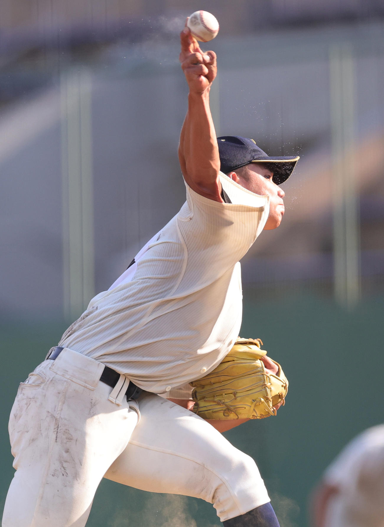 桐朋対富士森　力投する桐朋・森井（撮影・野上伸悟）