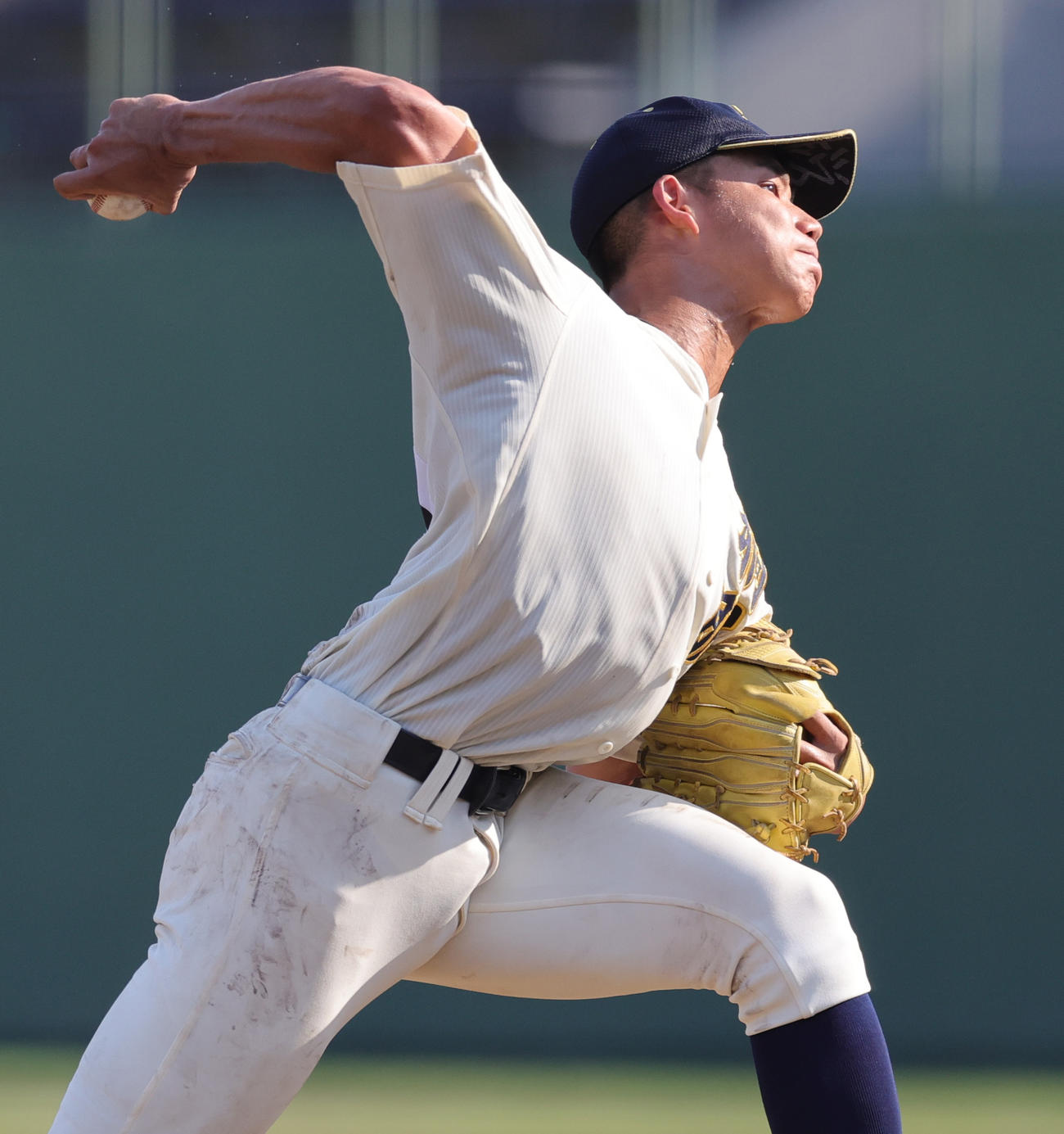 桐朋対富士森　力投する桐朋・森井（撮影・野上伸悟）