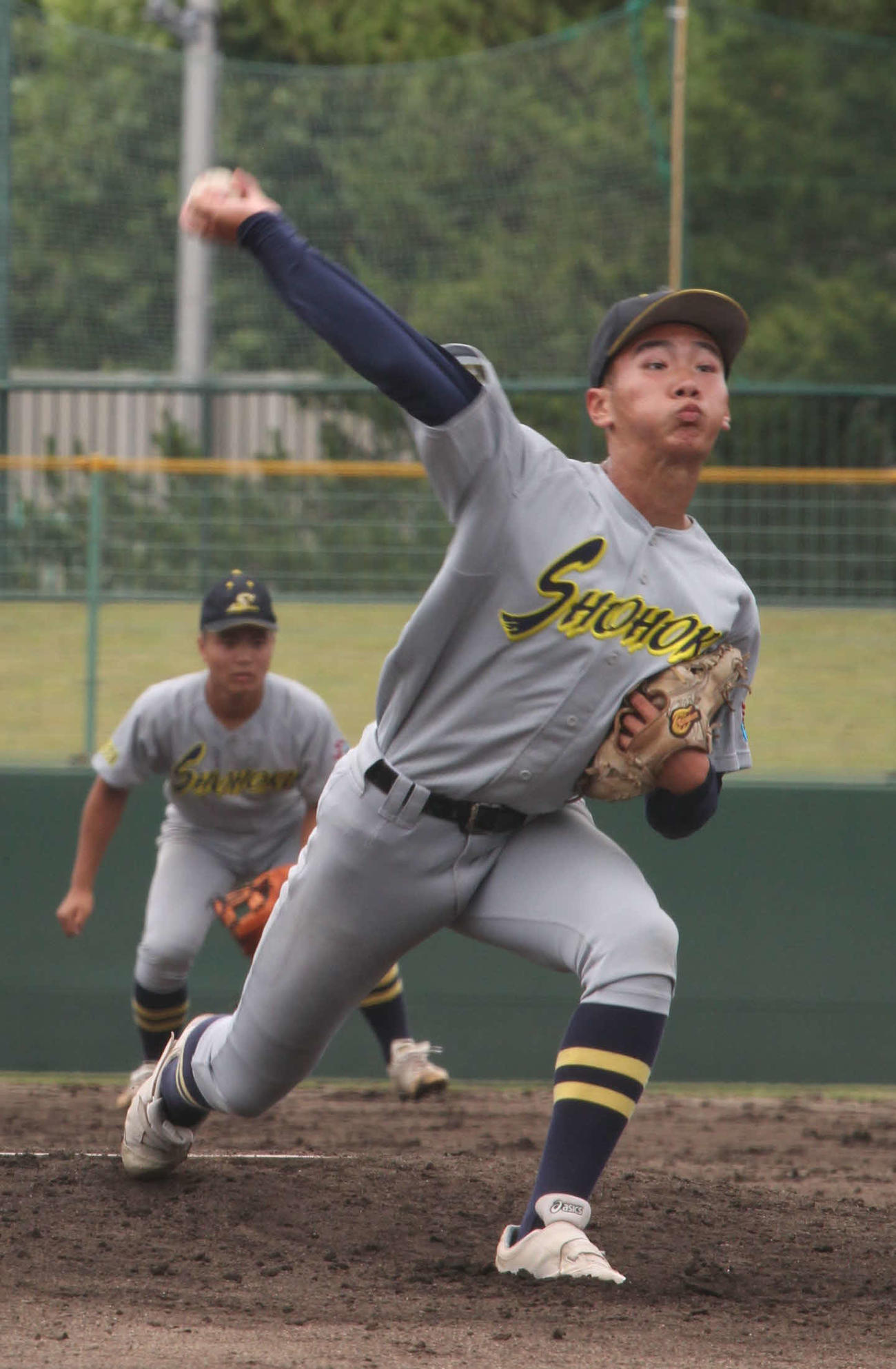 湯沢翔北の佐々木快は6回を4安打無失点に抑えた