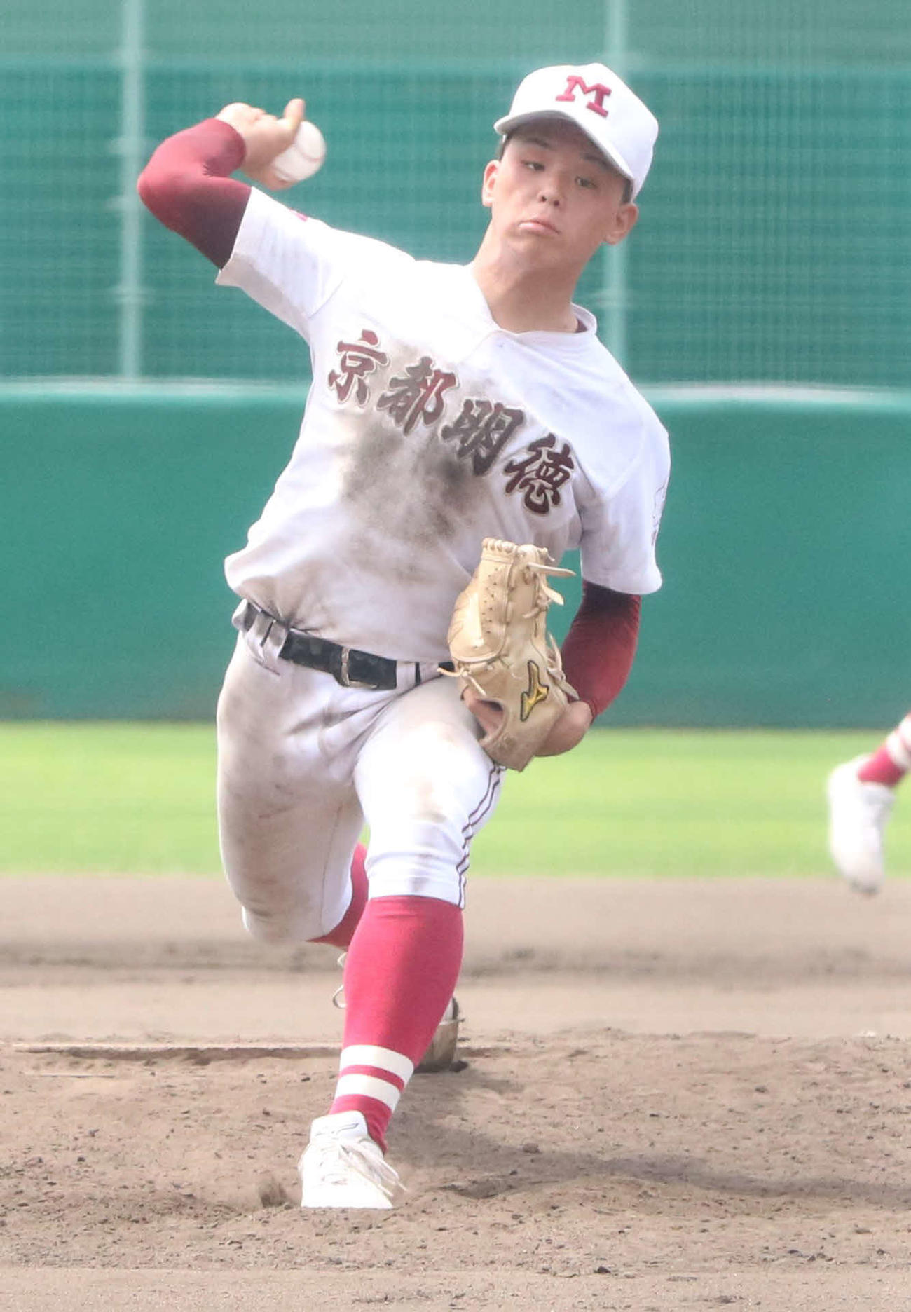 京都明徳対洛西　京都明徳2番手で登板した増田