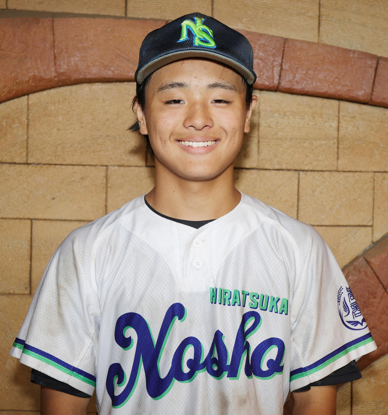 田奈・釜利谷・永谷・横浜明朋・三浦初声・海洋科学・平塚農商連合対光明相模原　試合後に晴れやかな表情を見せる連合の平塚農商・守屋（撮影・野上伸悟）