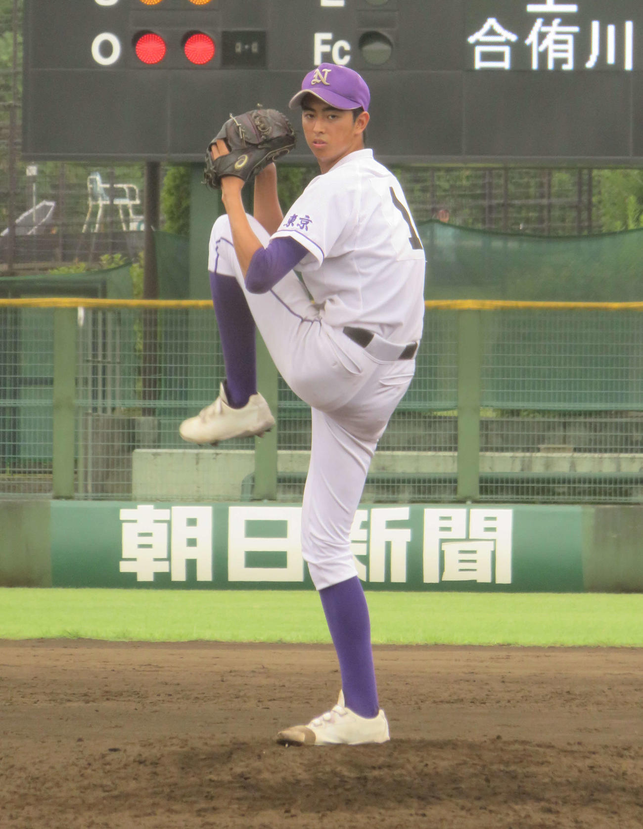 日本学園対立川国際・東村山・府中・都武蔵　リリーフで1回を3者連続三振に抑えた日本学園・古川