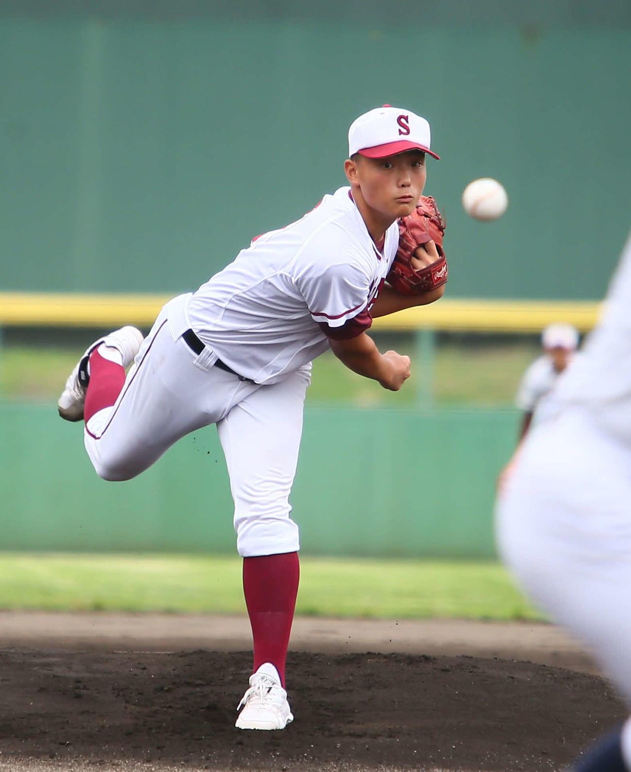 新潟西対村上桜ケ丘　ノーヒットノーランを達成した村上桜ケ丘・渡辺勇投手