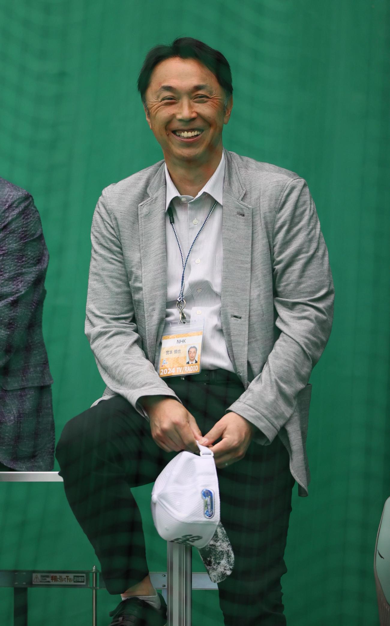 東海大菅生・宮本の父・宮本慎也氏（2024年2月12日撮影）