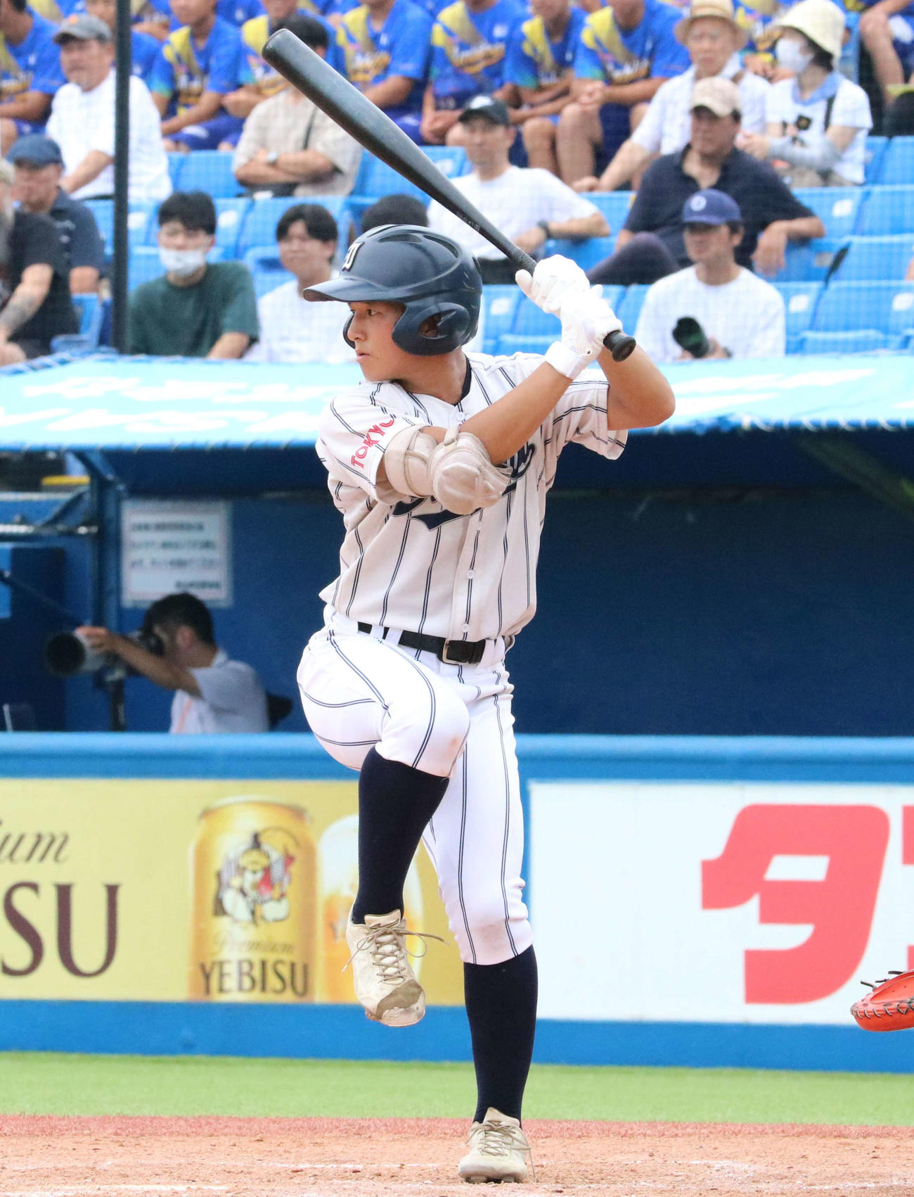 二松学舎大付対岩倉　2回裏岩倉2死、打席に立つ高橋梁（撮影・水谷京裕）