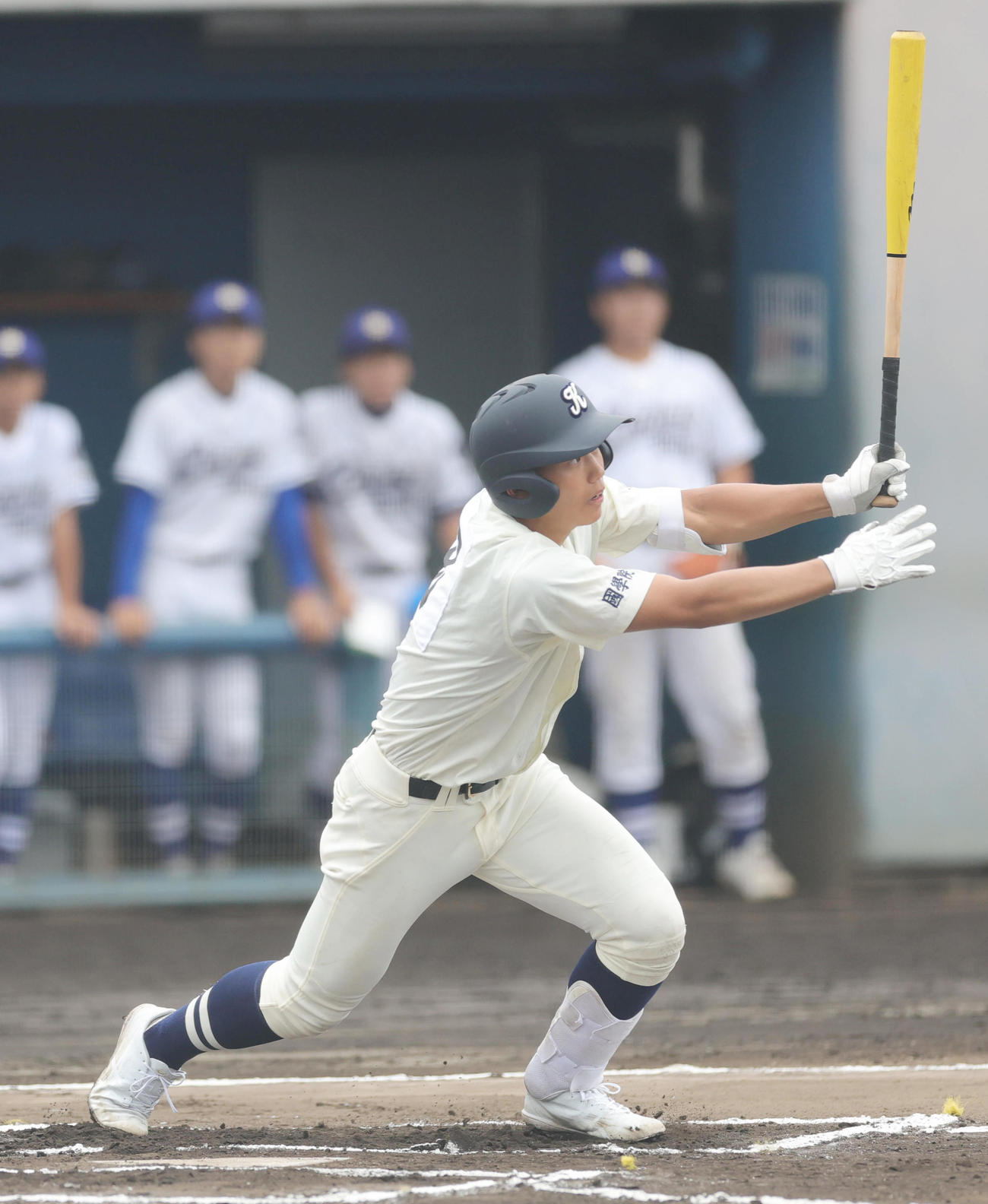調布南対国学院久我山　5回裏国学院久我山2死、中飛に倒れる矢野（撮影・野上伸悟）