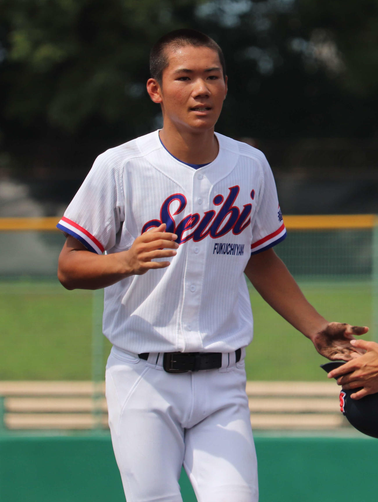 北嵯峨対福知山成美　福知山成美の森下渓介外野手（2年）