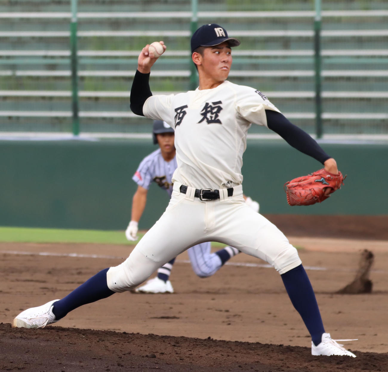 東海大福岡対西日本短大付　西日本短大付先発・村上（撮影・鬼束羽瑠菜）
