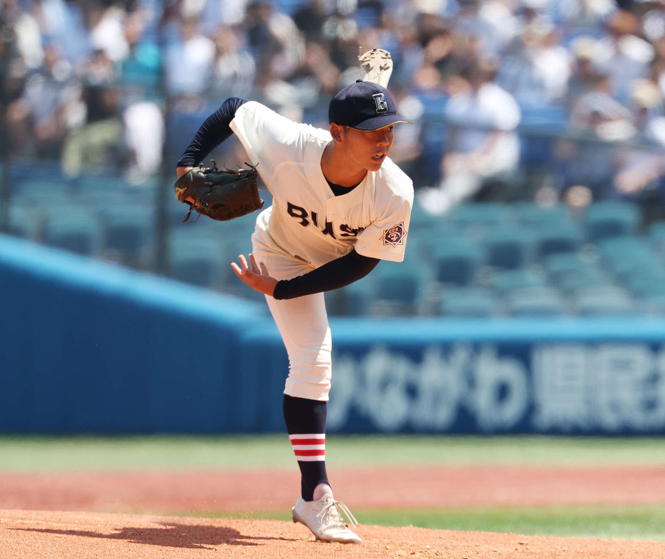 武相対横浜　武相先発の八木（撮影・宮地輝）