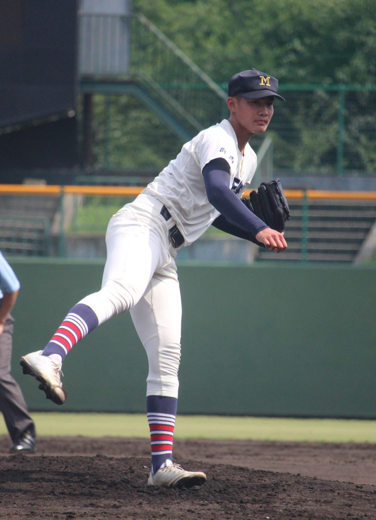 今秋ドラフト候補の前橋商・清水大暉（撮影・金子真仁）